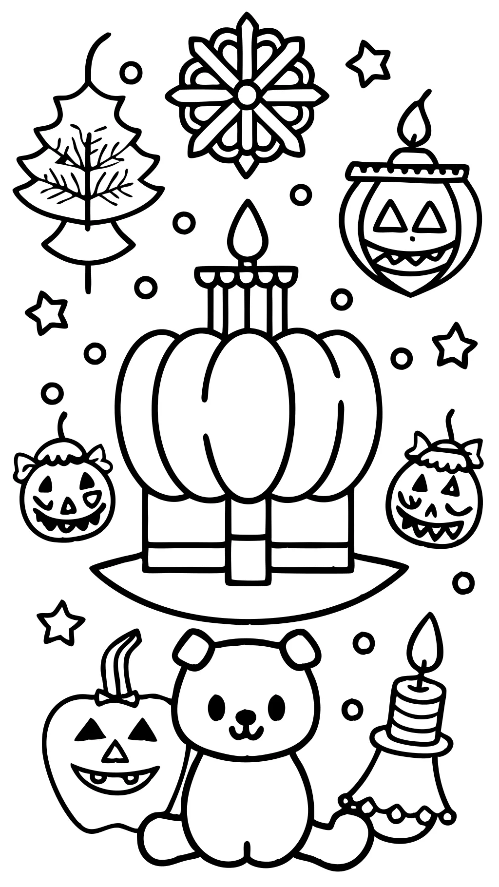 printable holiday coloring pages